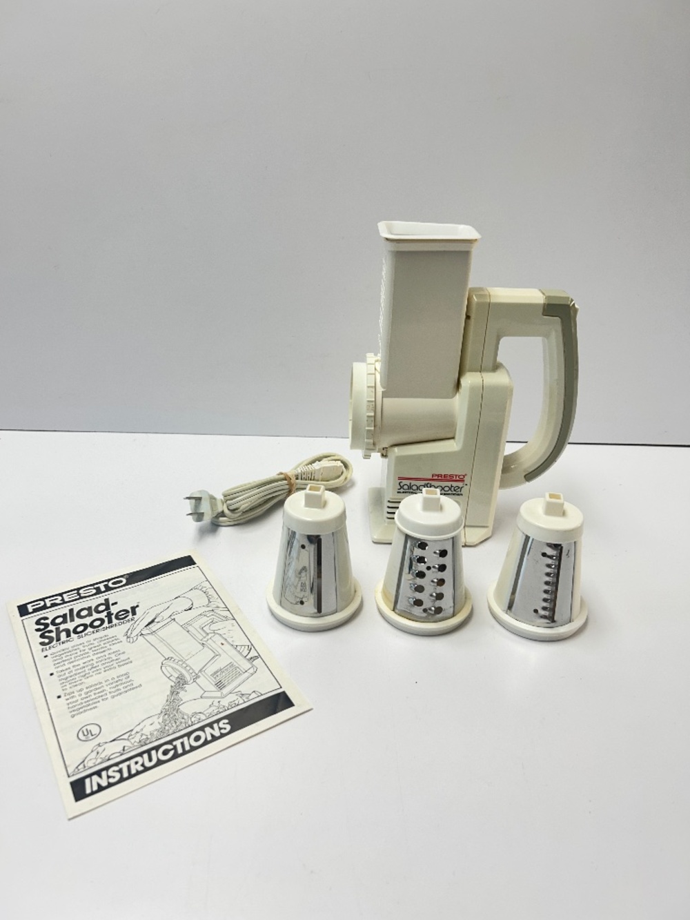 Presto 02910 Salad Shooter Electric Slicer/Shredder Extra Ripple Cone Manual